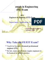 Fundamentals in Engineering (FE) Exam