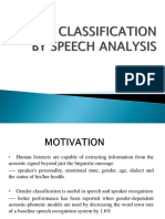 Gender Classification by Speech Analysis