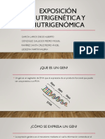 Exposición Nutrigenética y Nutrigenómica