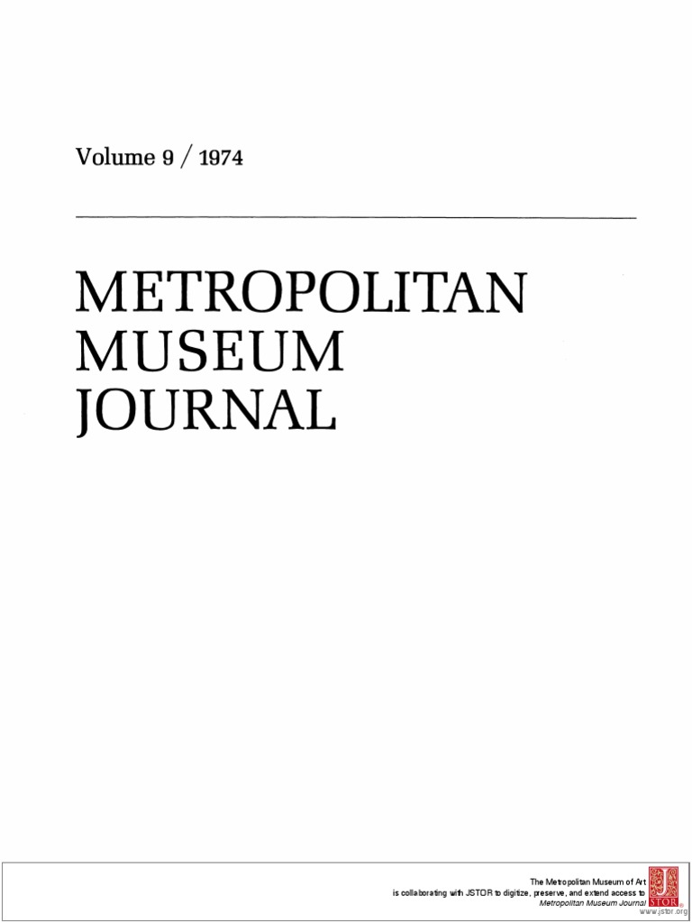 The Metropolitan Museum Journal V 9 1974 PDF | PDF | Epigraphy | Ancient  Egypt