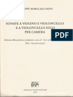 Jacchini Cello Sonatas