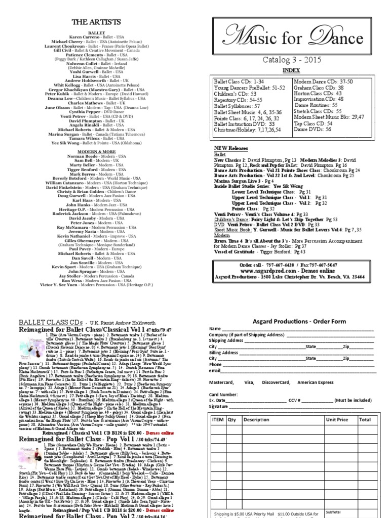 Asgardcatalog 2015 03 Full 02aug | PDF | Performing Arts | Jazz Music