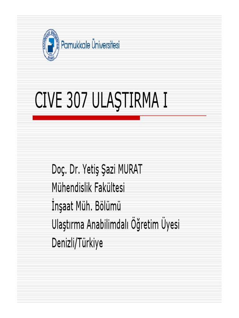 Ders Notu 1 | PDF