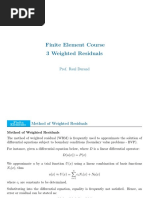 FEM - 3 Weighted Residuals