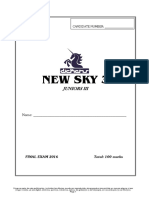 j3 - New Sky 3 - Final Exam - 2016