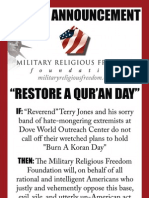 MRFF Newspaper Ad - Restore A Quran Day