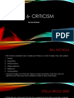 Post 6- Criticism Cuz