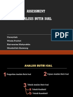 Analisis Butir Soal (Kelompok 3)