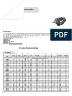 Y Series Three Phase Asynchronous Motor Technical Specifications