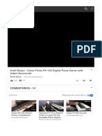 Youtube: Kraft Music - Casio Privia Px-160 Digital Piano Demo With Adam Berzowski