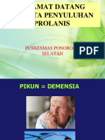 Selamat Datang Peserta Penyuluhan Prolanis Puskesmas Ponorogo Selatan