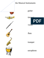 Musical Instrument Matching Activity