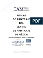 Reglas de Arbitraje Del CAM