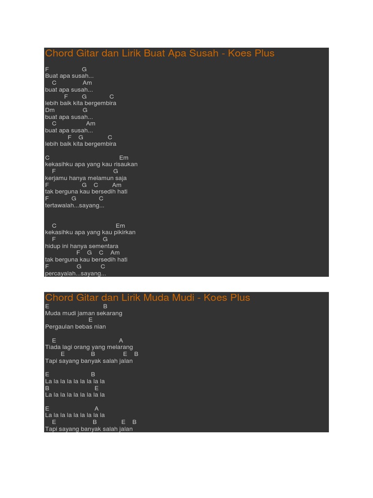 Chord Gitar Dan Lagu Lawas Pdf