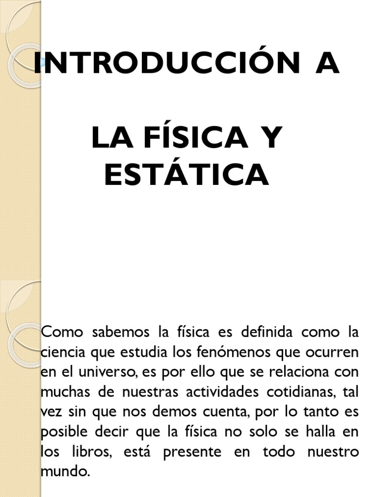 Estatica Libro De Fisica