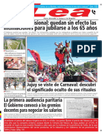 Periódico Lea Viernes 09 de Febrero Del 2018