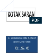 Kotak Saran