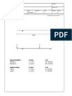 Easy Beam Analysis: Support Conditions Location Load