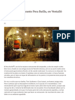 Crítica Del Restaurante Pera Batlla, en Ventalló (Girona) - Ondakin PDF