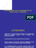 Synthesis, Isolation and Importance of Monoclonal Antibodies