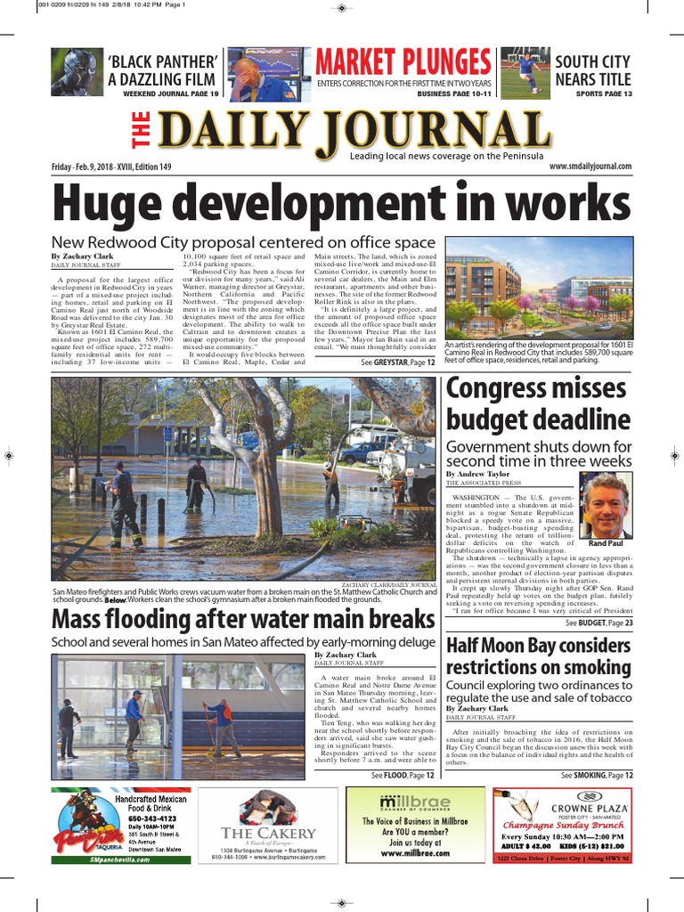 02-09-18 Edition | PDF | Redwood City | Republican Party (United