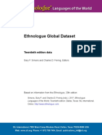 Ethnologue 20 Global Dataset