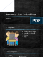 Presentation Guidelines: TI / Prakarya