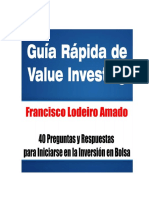 Francisco Lodeiro Amado Guía Rápida de Value Investing PDF