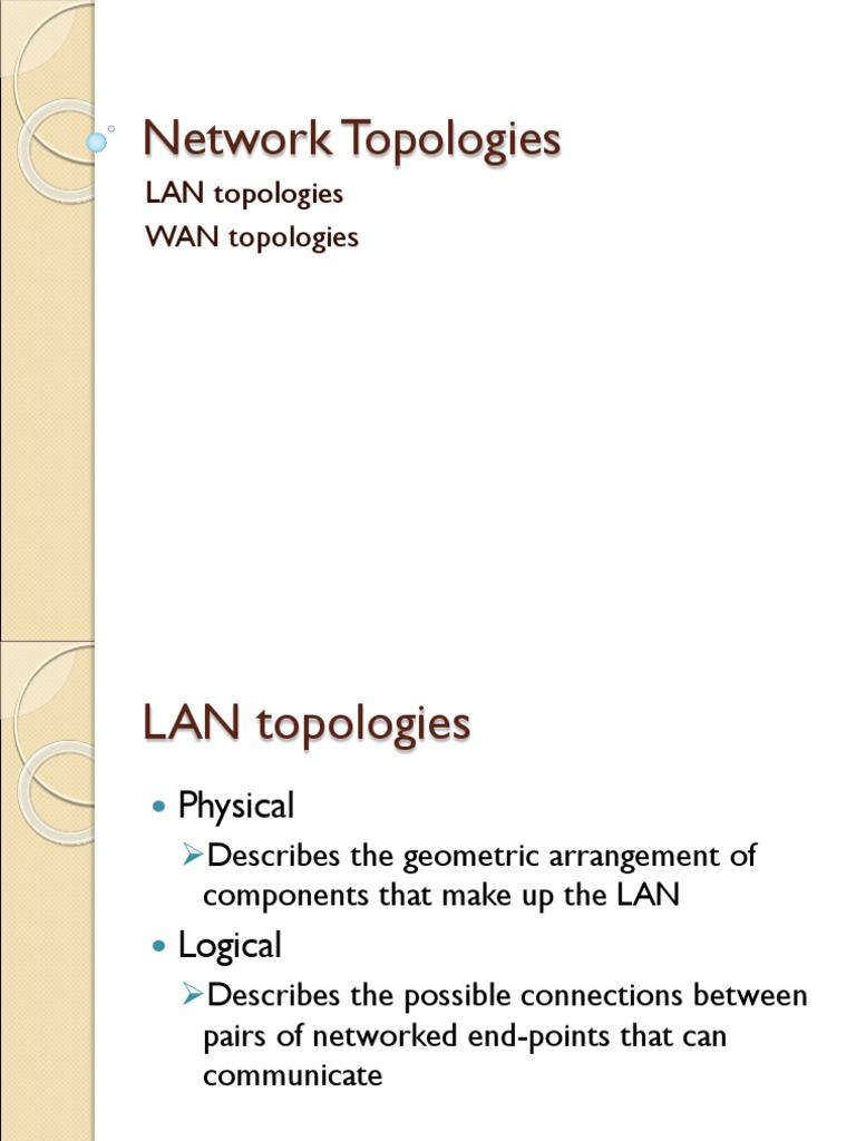 Chapter 4 Network Topologies Pdf Network Topology Network Switch