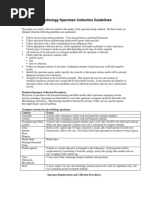 Microbiology Specimen Collection Guidelines