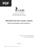 Procedura de Declarare A Mortii