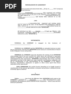Investment Agreement