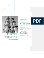 API Operator Manual Practical Distillation