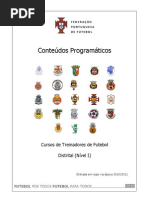 Conteúdos Curso Distrital 2010