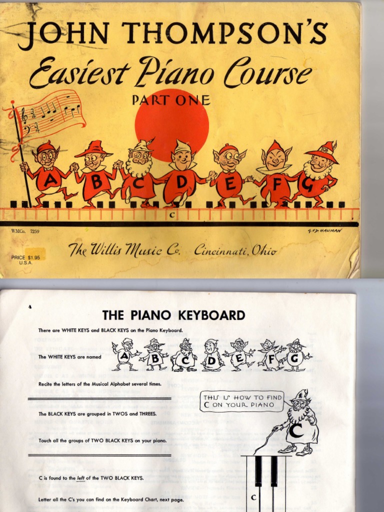 John Thompson #39 s Easiest Piano Course Part One pdf