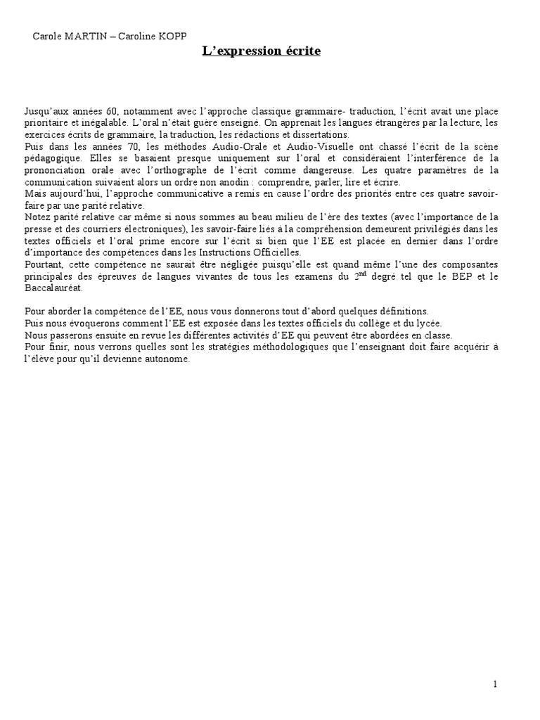 Expression Ecrite 05 06 - 