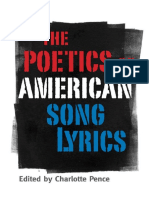 Download Charlotte Pence Ed The Poetics of American Song Lyricspdf by aedicofidia SN371139305 doc pdf