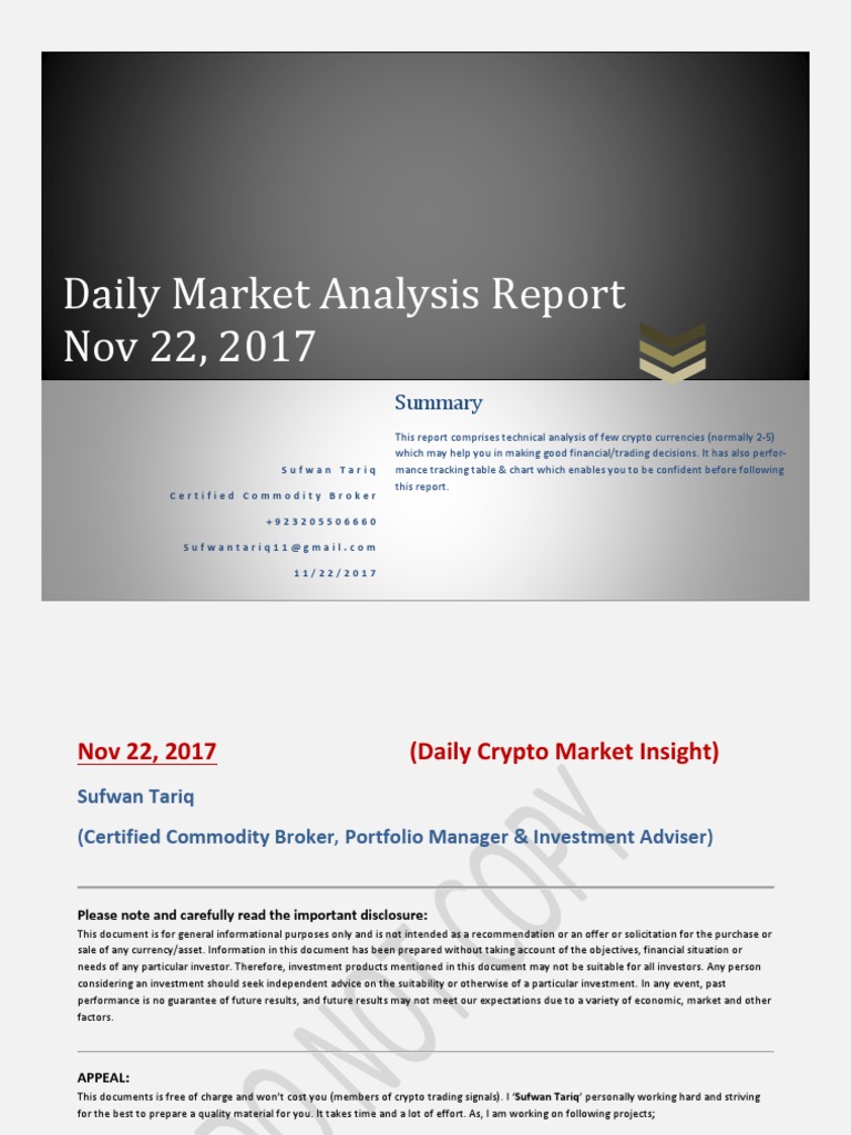 Daily Market Analysis | PDF | Bitcoin | Investor