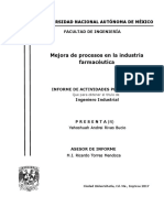 INFORME - Mejora de Procesos en La Industria Farmaceutica