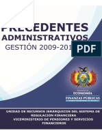 Precedentes Administrativos 2009-2010