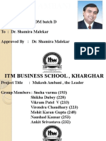 Itm Business School, Kharghar