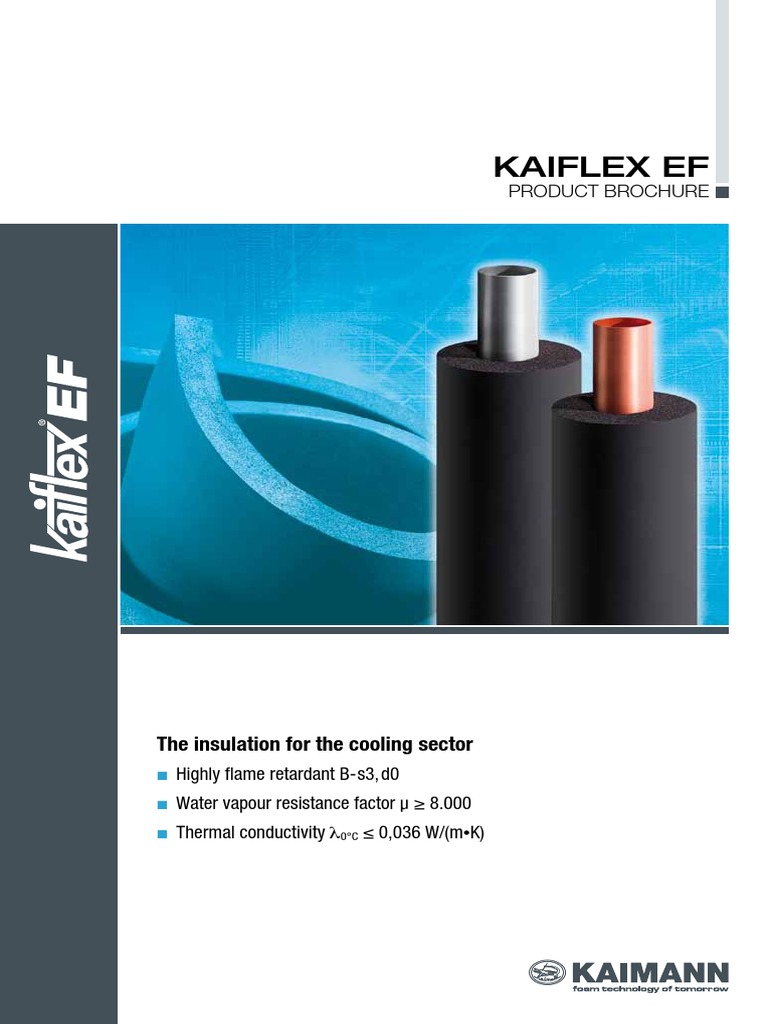 Kaiflex Ef-En 2012 | PDF | Thermal Insulation | Pipe (Fluid Conveyance)