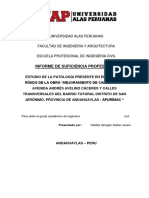 Evaluación del pavimento rígido de la Av. Andrés Avelino Cáceres