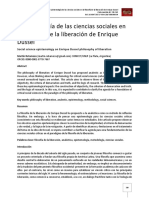 Epistemología de Las Ciencias Sociales en La Filosofía de La Liberación de Dussel PDF