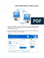 Instrucciones para Conectarse Al Curso On Line Usando Team Viewer