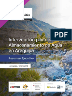 El Almacenamiento de Recursos Hídricos en AQP