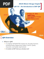 ASUG QM Session 1 QM 101 Introduction To SAP Quality Management Module PDF