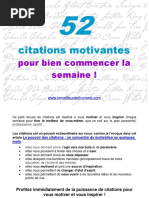 52 Citations Motivantes 