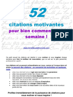 52 Citations Motivantes 