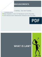 Class 2 - What Is Law